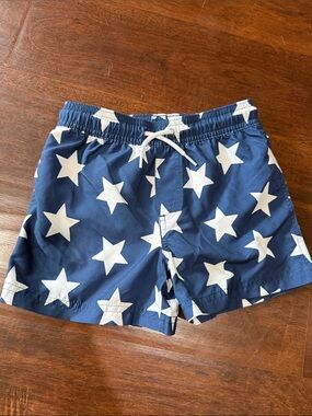 Carter's Navy Blue Swim Trunks with White Stars